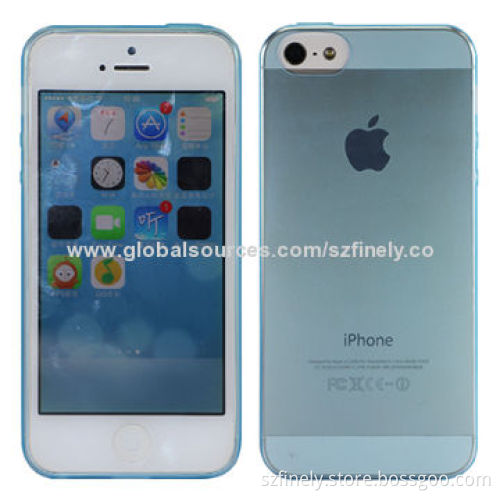 Ultra-thin TPU Cases for iPhone 5/5S, 0.5mm Thickness, Clear and Simple